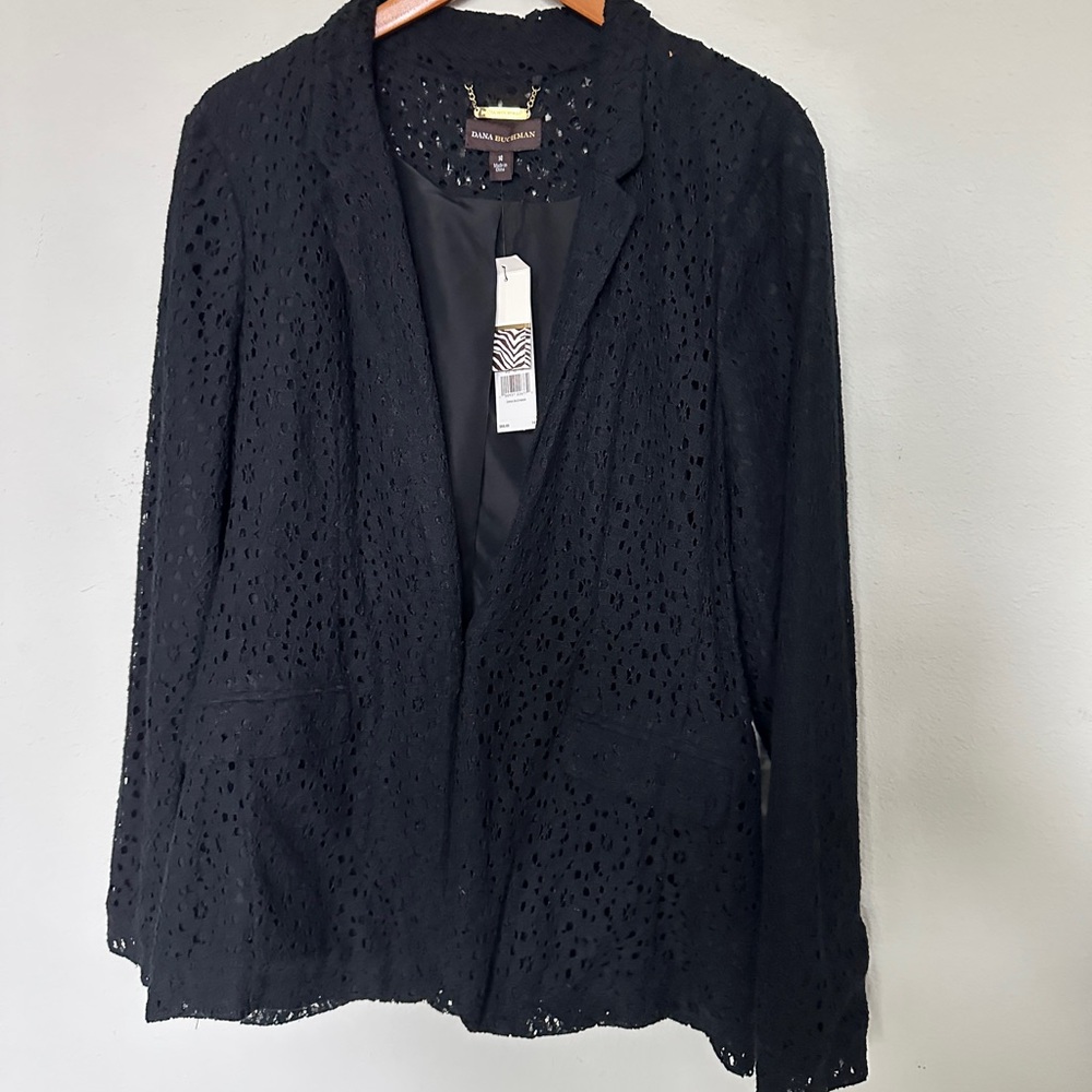Dana Bachman Elegant Black Lace Women's Jacket